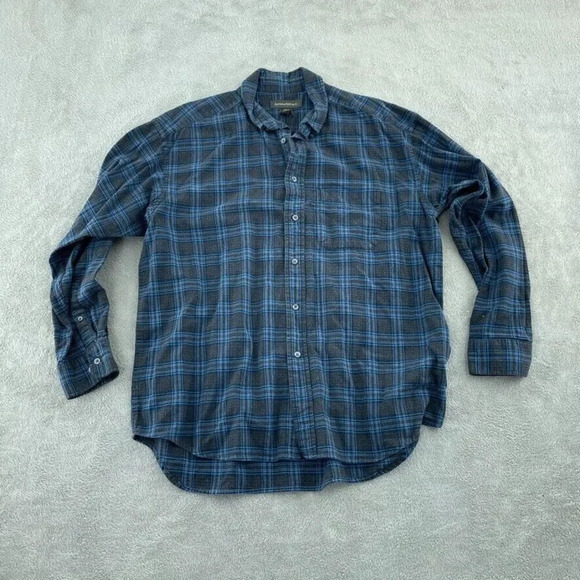 Banana Republic Shirt Long Sleeve Button Down Mens L Blue 4359 - Picture 1 of 7